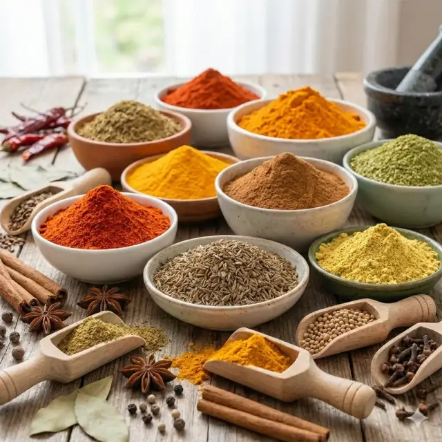 Spice powder ingredients for food and seasoning applications