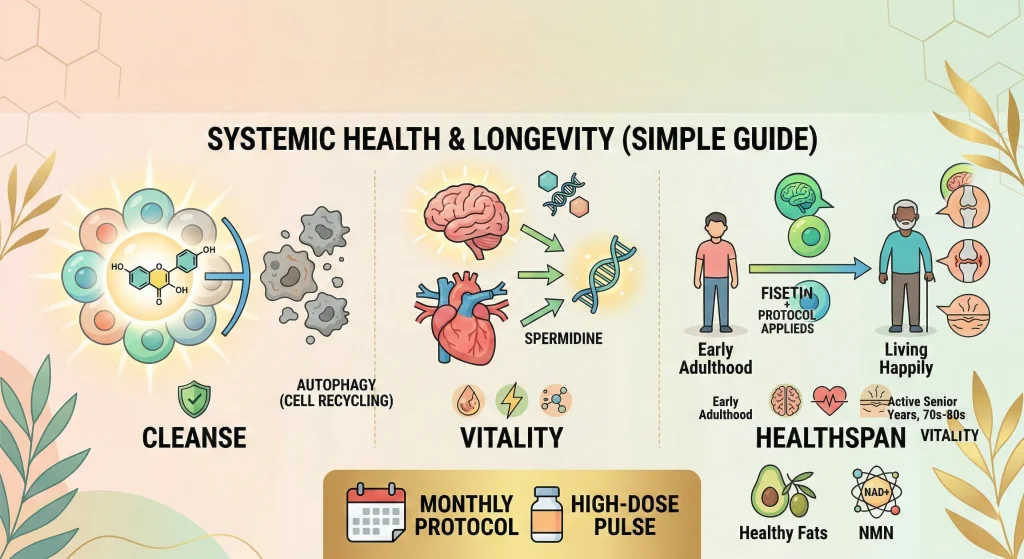 Fisetin: The Gold Standard Cellular Rejuvenation Supplement for Longevity and Systemic Health