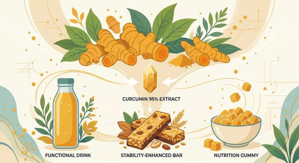 Curcumin 95% Heat Stability in Functional Foods: A Comprehensive Technical Guide for Food Scientists