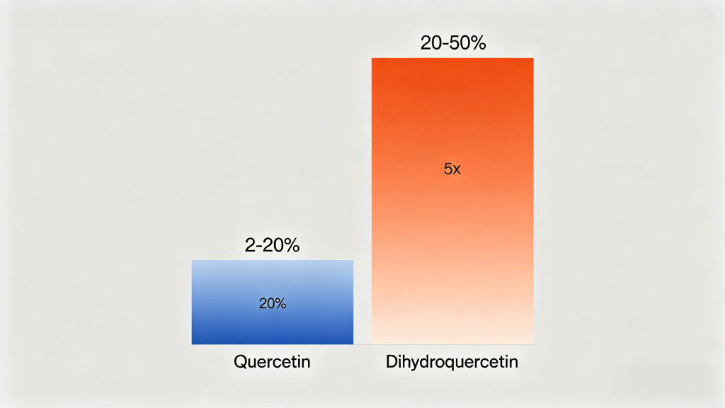 dihydroquercetin bioavailability compared to regular quercetin