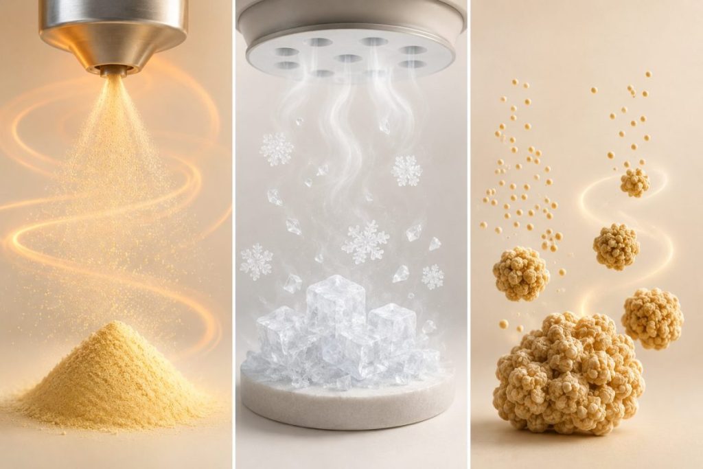 Instant tea powder sample testing for bulk sourcing