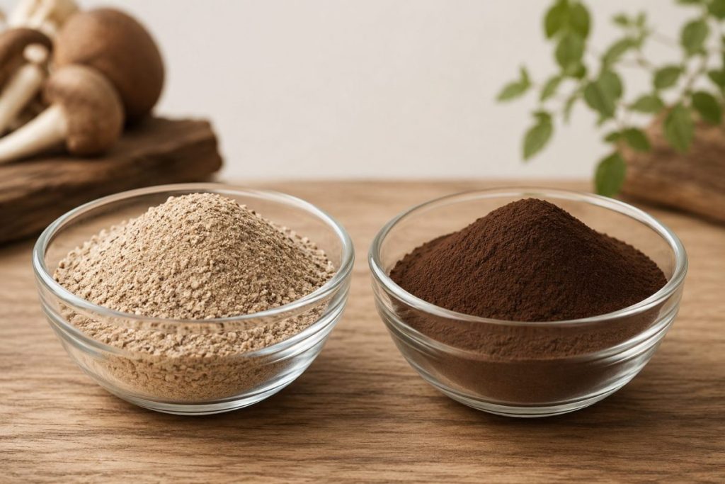 Mushroom Extract vs Mushroom Powder