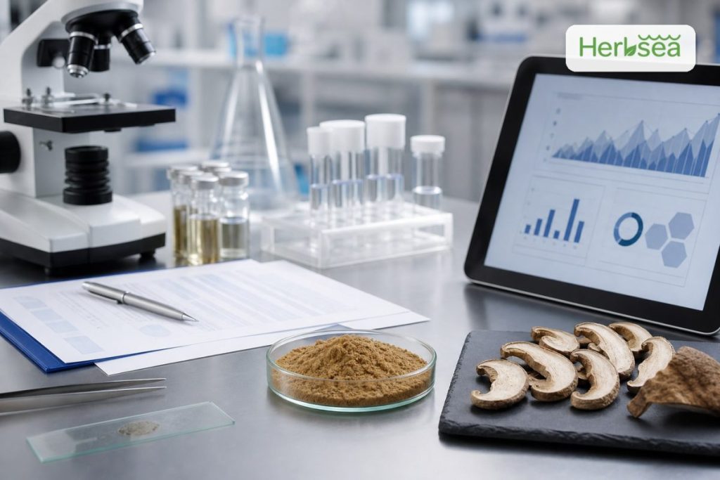 Beta glucan mushroom extract testing and specification review for formulators