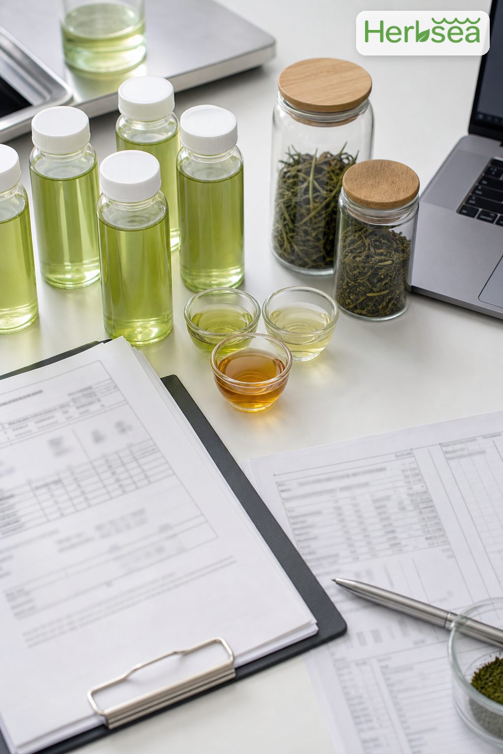 Green tea extract liquid supplier documentation review for bulk buyers