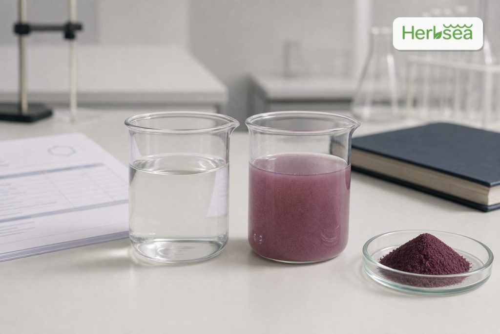 Water soluble resveratrol and standard powder comparison for formulation sourcing