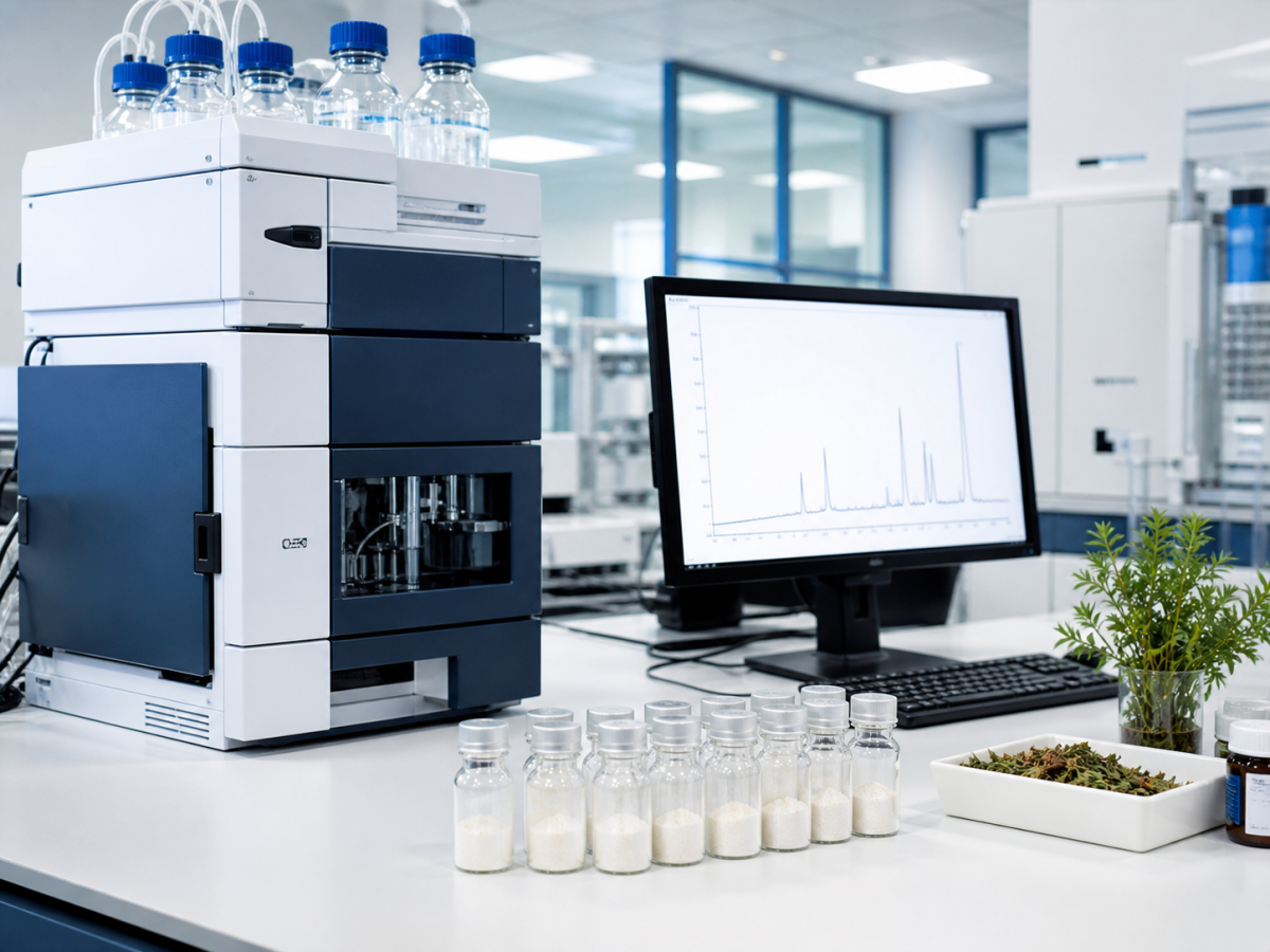 EGCG 98 powder HPLC quality control laboratory testing
