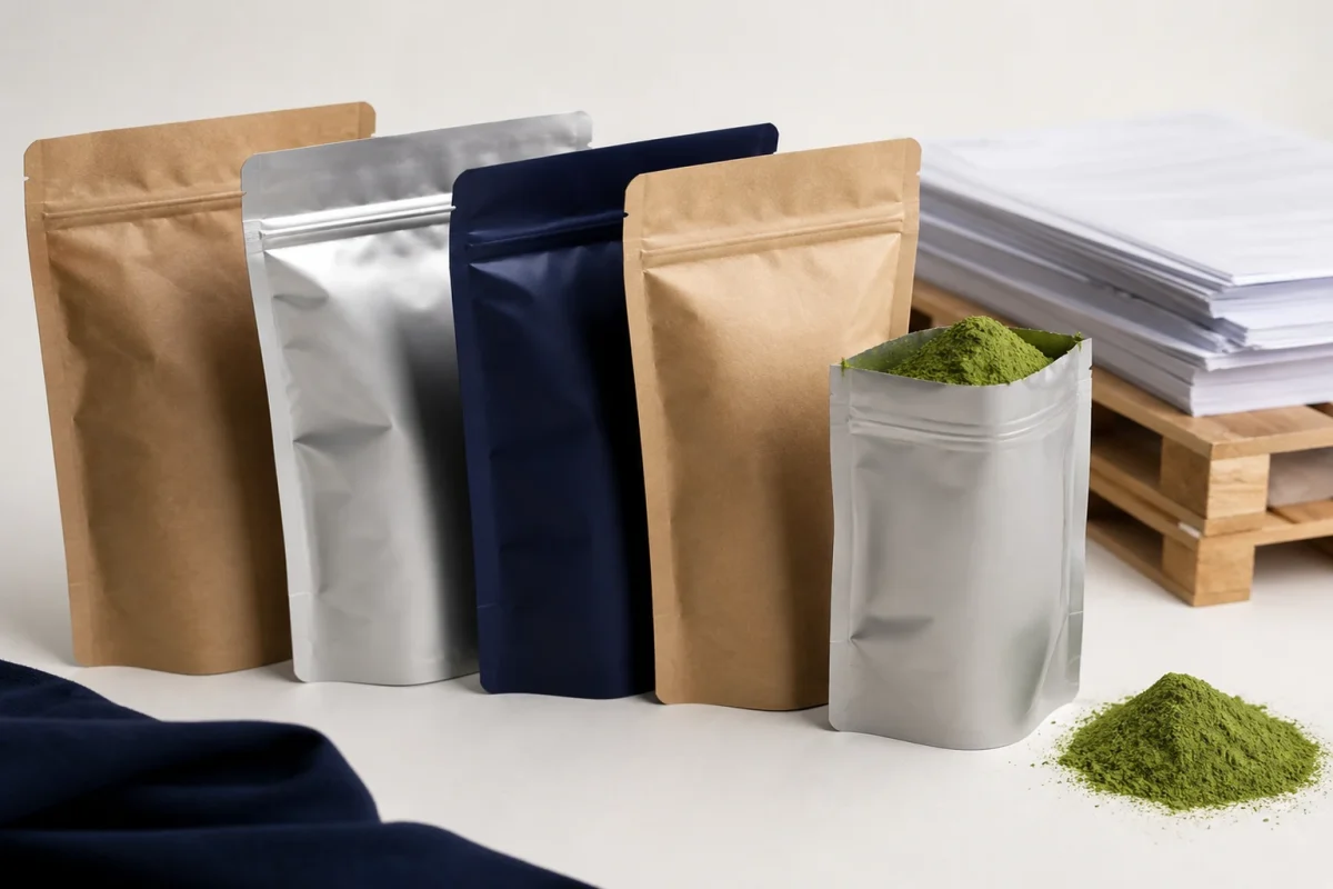 Matcha powder bulk packing and shipping documents prepared for export with COA review