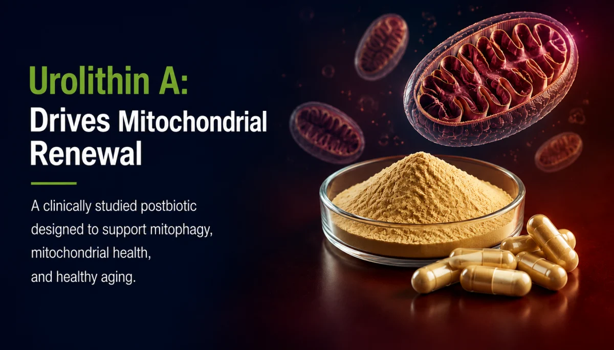 Urolithin A cellular energy and mitochondrial renewal
