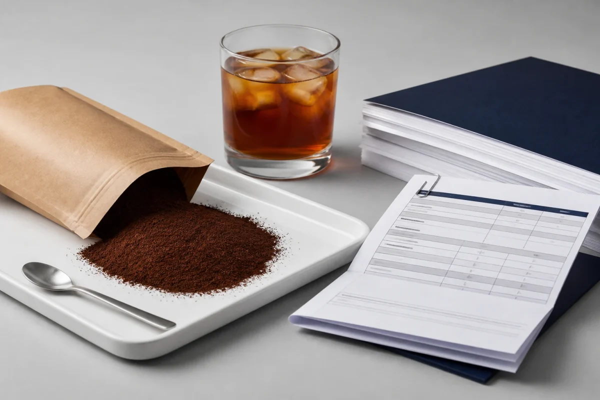 instant tea powder RFQ checklist for B2B beverage sourcing