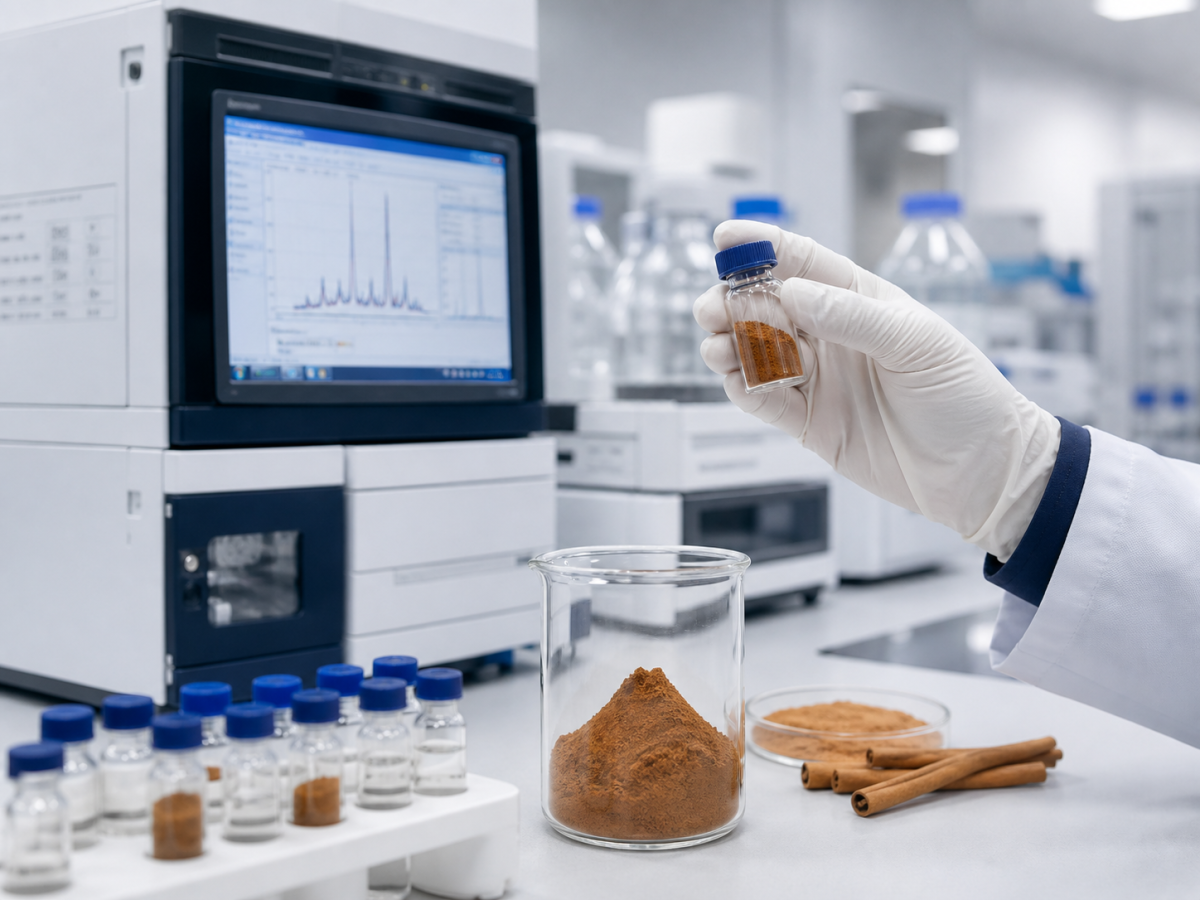 Cinnamon powder coumarin and heavy-metal testing in a quality control laboratory