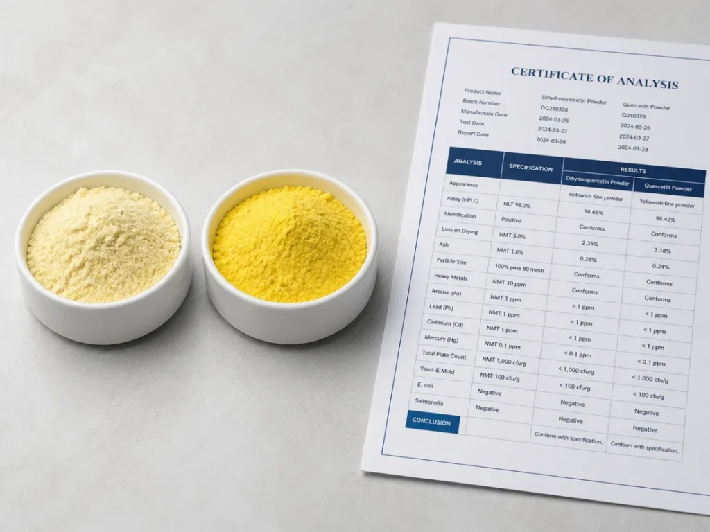 Pea Protein Specification: Protein Content, Mesh Size, COA and Testing