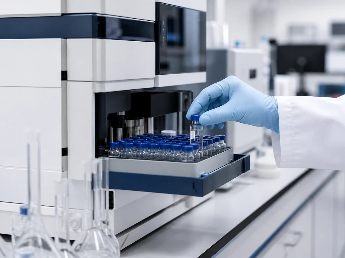 EGCG HPLC laboratory QC scene